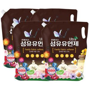 컨센서스 고농축 순한 섬유유연제 2.05L (리필) x4개 (2가지향 택1)