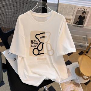 [유니제이] 페레드 프린팅 라운드넥 반팔티