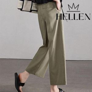 [헬렌]헬렌 스트레이트핏 일자 밴딩 여름 팬츠 모브밴딩팬츠