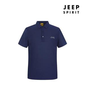 JEEP SPIRIT 쿨링 남성 폴로 반팔 카라티셔츠 네이비