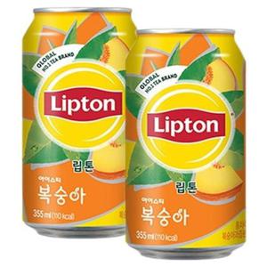 [롯데칠성]롯데 립톤 아이스티 복숭아 355ml x 48캔 (24캔 2박스)_15167242_587842