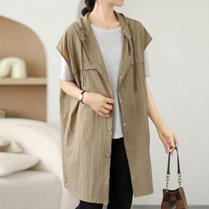 [몽벨리즈]시원면후드롱조끼베스트 mde2302253