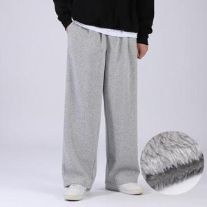 기모 허리밴딩 보아털 겨울 와이드 트레이닝 바지 PWBP6275