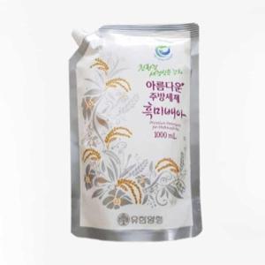 주방세제 오트밀 1000ml 주방세제리필 그릇세제 씽크대세제통 WFKZ8QI