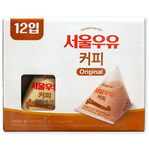 [코스트코] 서울우유 삼각형 커피 우유 2400ml(200ml x 12개) 포리 커피맛