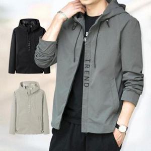 남성용 경량 바람막이 스포츠 점퍼 등산 운동 재킷 WFKOLMS