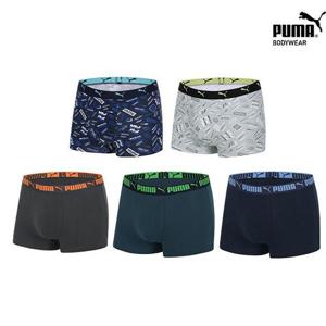 [푸마] 주니어 남아 프린트 코튼 드로즈 5종 세트