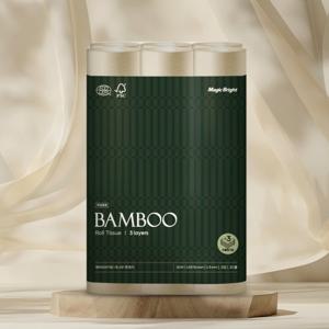 매직브라이트 대나무 두루마리 휴지 3겹 화장지 30m x 30롤 1팩