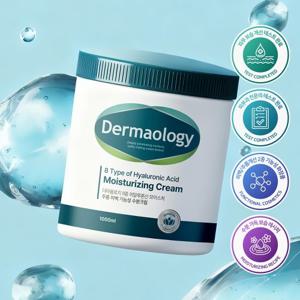 더마올로지 8중 히알루론산 대용량 수분크림 1L 주름개선 미백 고보습 진정 영양 기능성