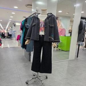 [베네통]생지 와이드 밴딩 데님 팬츠 BADPA1541_CA