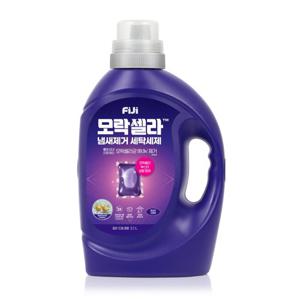[피지] 모락셀라 냄새제거 액체세제 코튼향 2.3L 리필 일반드럼 겸용, 빨래쉰내,땀냄새 제거