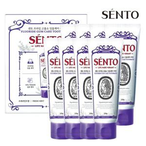 [치약2개증정]센토 프라임 고불소 잇몸케어 치약 프레쉬민트향 120g 8개