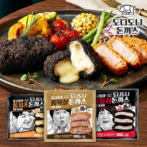 [정형돈돈까스][방송에서만2팩더] 정형돈의 도니도니 수제 돈까스 세트 총 15팩 (목살11팩+블랙통등심2팩+통치즈2팩 소스2종 15팩)