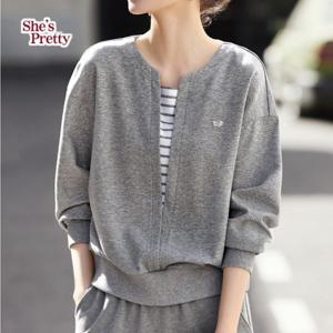 [쉬즈프리티] 이너스트라이프V라인맨투맨