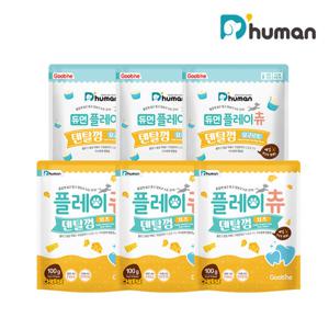 [듀먼] 플레이츄 덴탈껌 치즈&요구르트맛 100g 5+1팩 세트