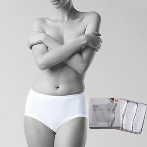 트라이 여성 순면 백색 삼각팬티 2세트_총 6장☆