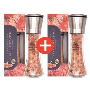 히말라야 핑크솔트 소금 1P 암염 180g+스텐그라인더  2개