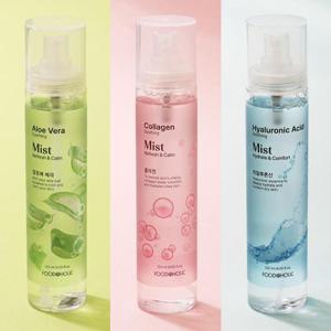 푸드어홀릭 진정 보습 수딩미스트 120ml 3종 택1/콜라겐.알로에베라.히알루론산
