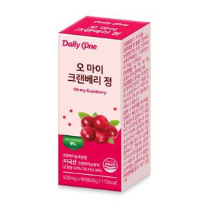 데일리원 오 마이 크랜베리 정 요로건강 500mg X 90정 1통
