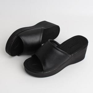 [디자이어로즈] 여성슬리퍼 가죽슬리퍼 키높이슬리퍼