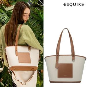 에스콰이아 여성 케이트 카바스 쇼퍼백 EIDFHB069IV (정상가 119,000원)