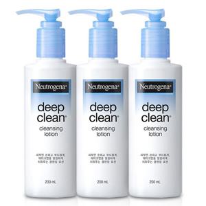뉴트로지나 딥클린 클렌징 로션 200ml x 3개