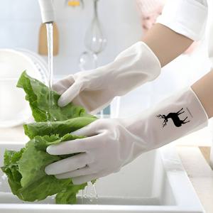 고무장갑 설거지 주방 요리 위생 셰프 장갑 사슴 라지 K526