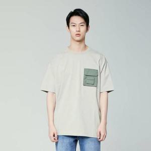 [버커루]남성 16수 노말 아웃포켓 루즈핏 라운드티(B222TS270P)