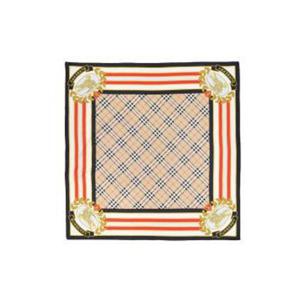 버버리 몽타주 프린트 실크 스퀘어 스카프 80679311