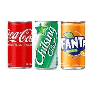 [코카콜라]무배 혼합 코카콜라+칠성사이다+환타오렌지190ml 30캔 (10952265)