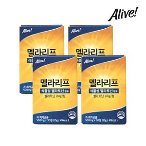 얼라이브 멜라리프 식물성 멜라토닌 함유 30정 타트체리 4개