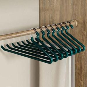 제트 논슬립 바지걸이 10p세트 스텐 치마 코팅 옷걸이 (WC2CFAB)