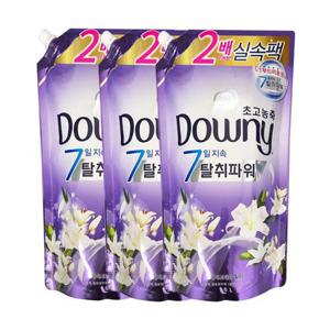 [다우니]다우니 섬유유연제 화이트티와 릴리향 리필 1.6L x3