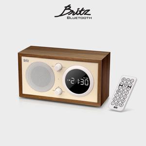 브리츠 BZ-B1 레트로 우드 인테리어 스피커 올인원 미니 블루투스 스피커 탁상 라디오