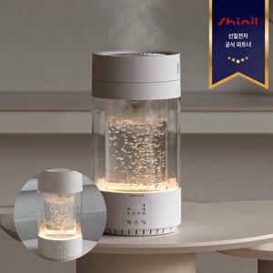 [시크릿특가 I 신일] 26년형 3.5L 가열식 가정용 스텐레스 무드등 원통형 물멍 가습기 SUH-CM600B
