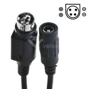 SDC108 DC변환케이블 4Pin Mini DIN 좌우극성젠더 WFK5S41