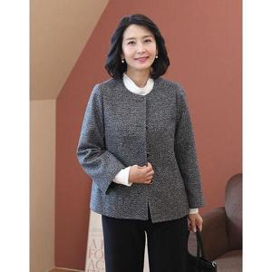 [쉬즈마담]J31762 쉬즈 품격 라운드카라 정장자켓 50대엄마옷