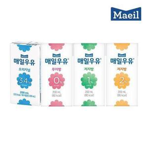 [매일유업][매일유업][T] 매일유업 멸균우유 오리지널/무지방/저지방 200ml 48팩 골라담기_683760