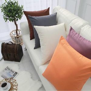 [단잠] 50x50-순면네츄럴솔리드쿠션(솜포함)