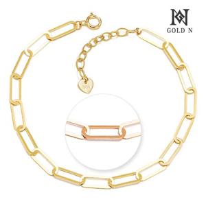[봄 특가]골드앤 18K 네바 클립체인 팔찌 대