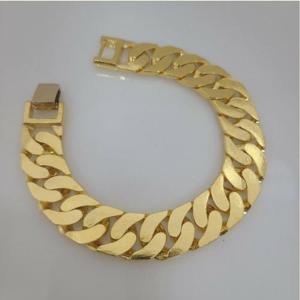 24k순금 유광 면체인팔찌 남녀공용 112.5g