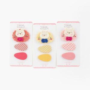 [채니봉봉]래빗 슈 똑딱핀세트 유아헤어핀