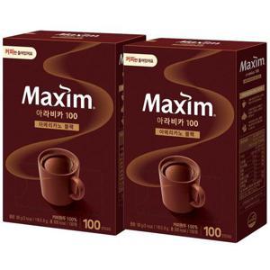 갤러리아_맥심 아라비카 커피만 100T x 2개