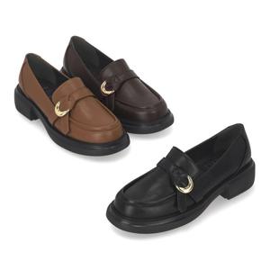 [정상가 169,000원] 엘칸토 여성 경량 스트랩 포인트 로퍼 4cm LCWC49M439