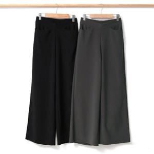 [까르죠아]까르죠아 쫀쫀한 봄 와이드 팬츠 통바지 엄마옷 중년여성의류 빅사이즈