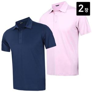 [노블진]Q WER601번반팔티 2장세트 남성카라티 반팔 쿨티셔츠 작업복티셔츠 스판