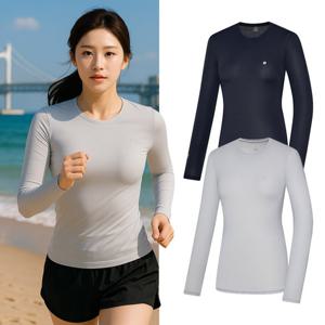 콜핑 여성 아이스본 등산 이너 냉감 긴팔 티셔츠 KSC486TT1W