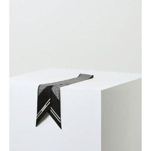 갤러리아_[헤지스ACC] HISC4E900BK 블랙 하운드투스 쁘띠 실크 스카프