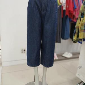 [베네통]백 밴딩 숏 항아리 데님 팬츠 BADPB5531IN_IC