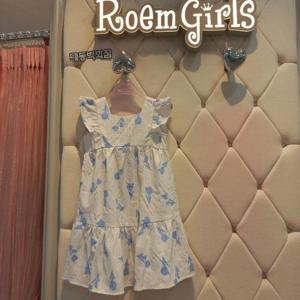 로엠걸즈 DP01 리본배색 튤립 원피스 리본 배색 튤립  원피스  RGOW2554P